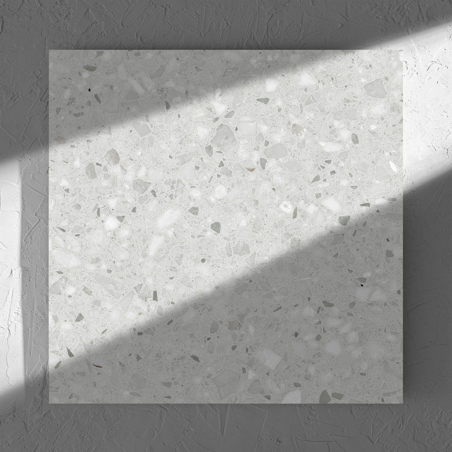 Terrazzo Rock White Matt 600x600mm