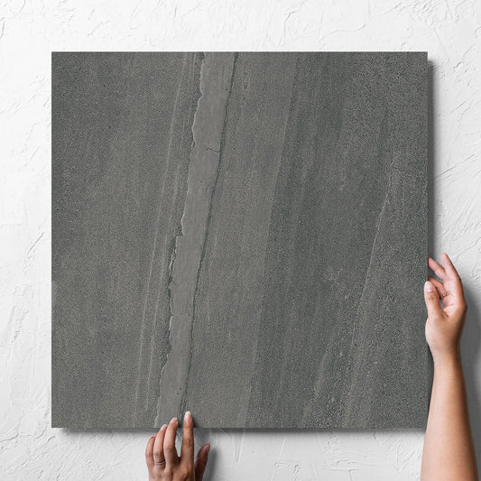 Mineral Dark Grey Structured 600x600mm