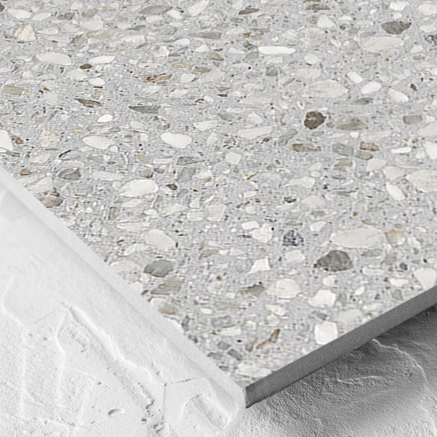 Terrazzo Stone Grigio Matt Smooth Grip 600x600mm