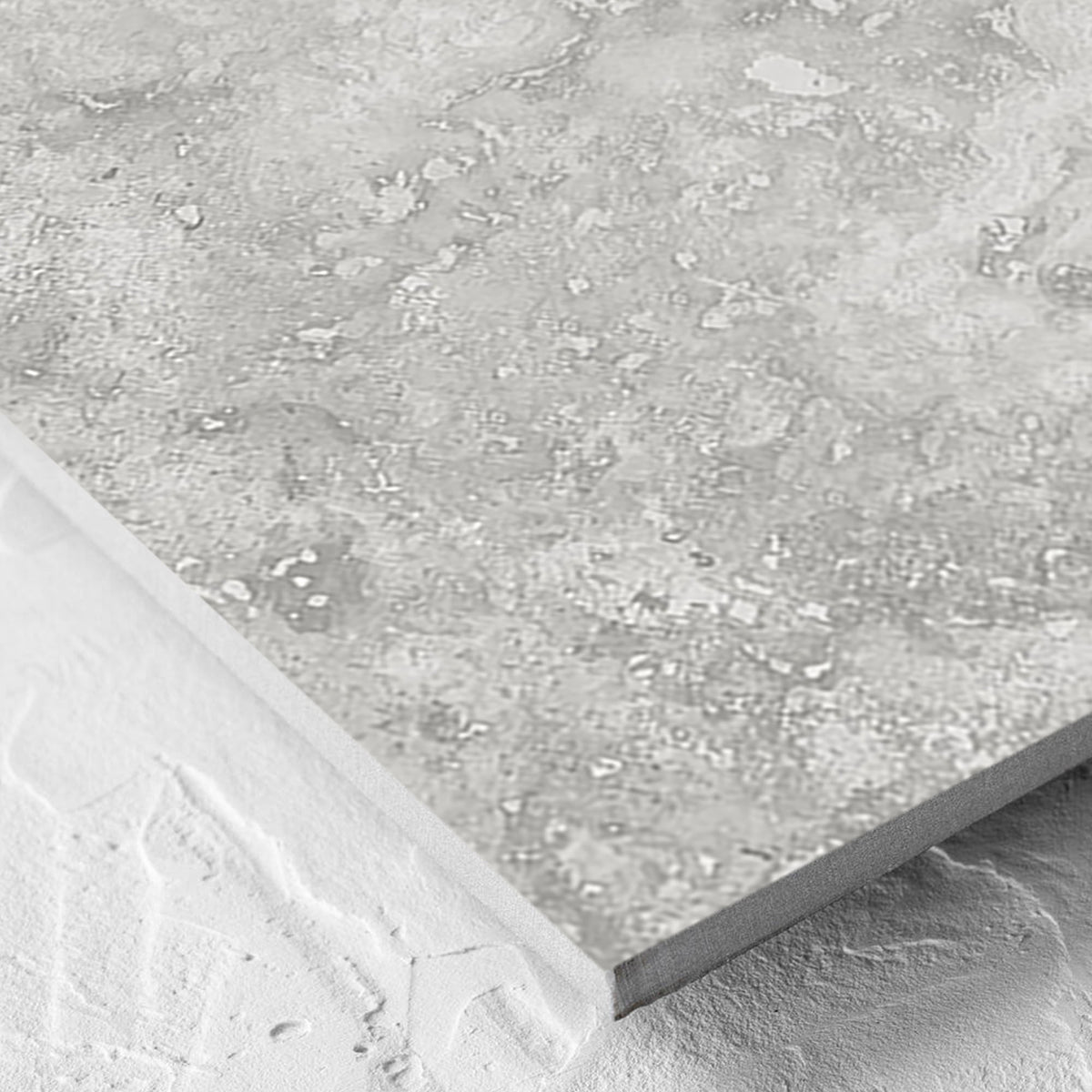 Timeless Silver Structured 600x600mm tiles laid, wider view