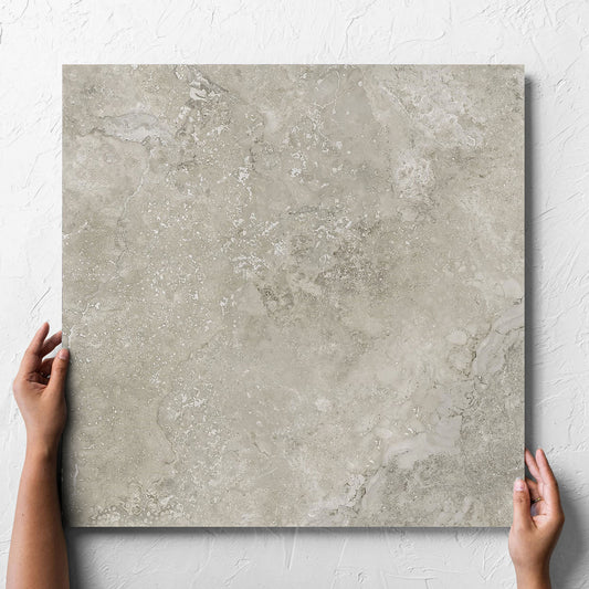 Norcia Travertine Grey External Rectified Paver 600x600x20mm