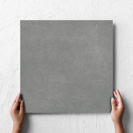 Carnarvon Grey Matt External 450x450mm hand 5