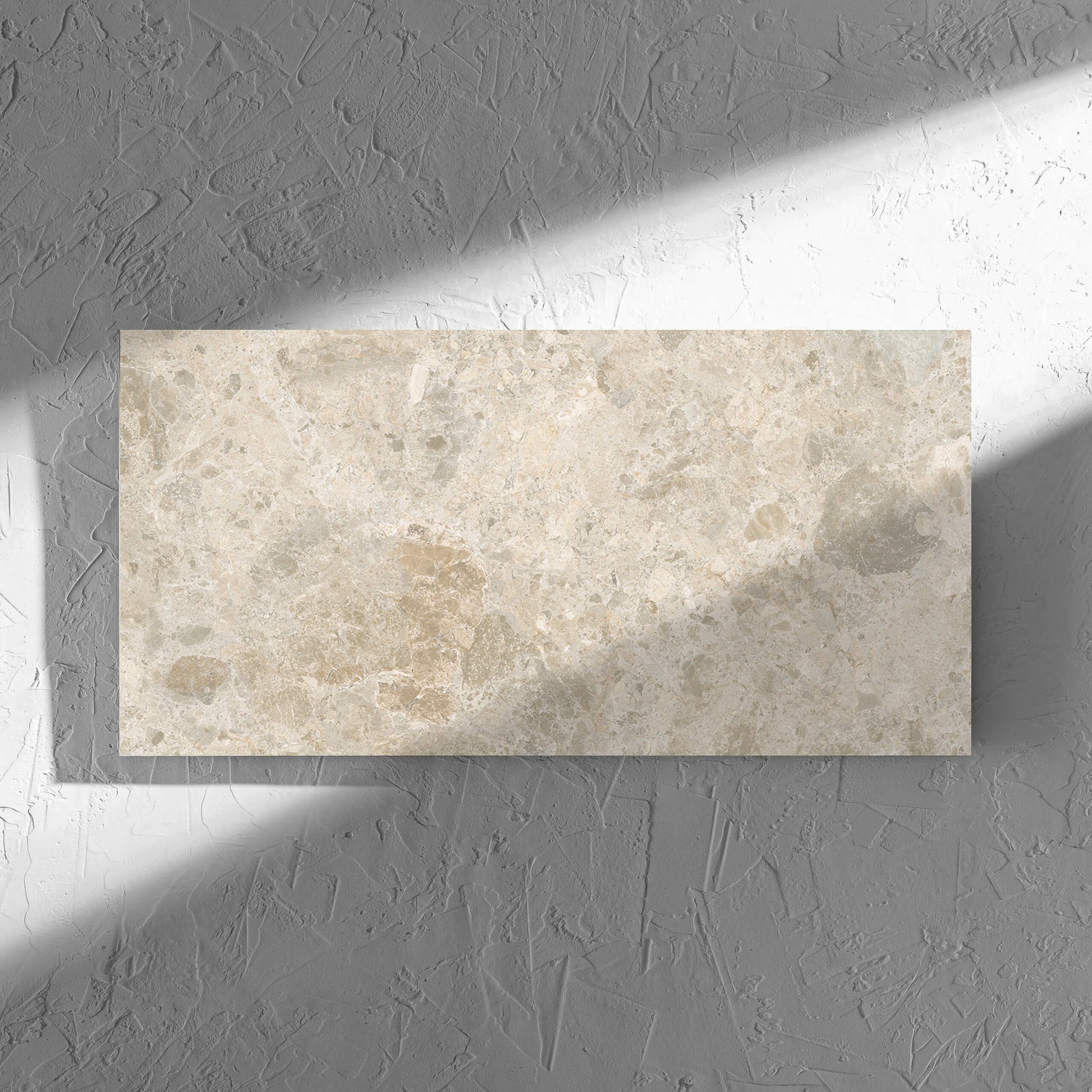 Bedrock Ivory Matt 300x600mm tile shadow