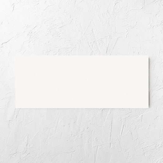 Easy White Matt 75x300mm tiles installed
