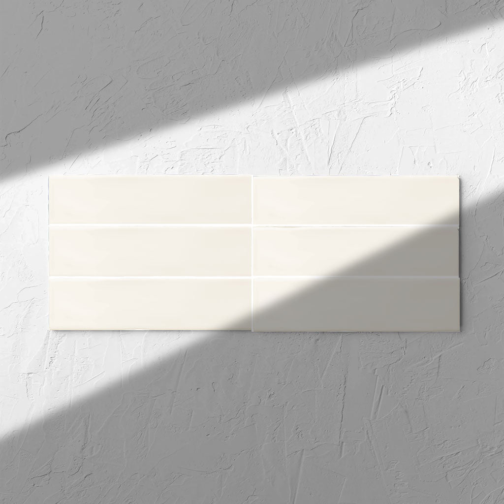 Block White Gloss 76x302mm