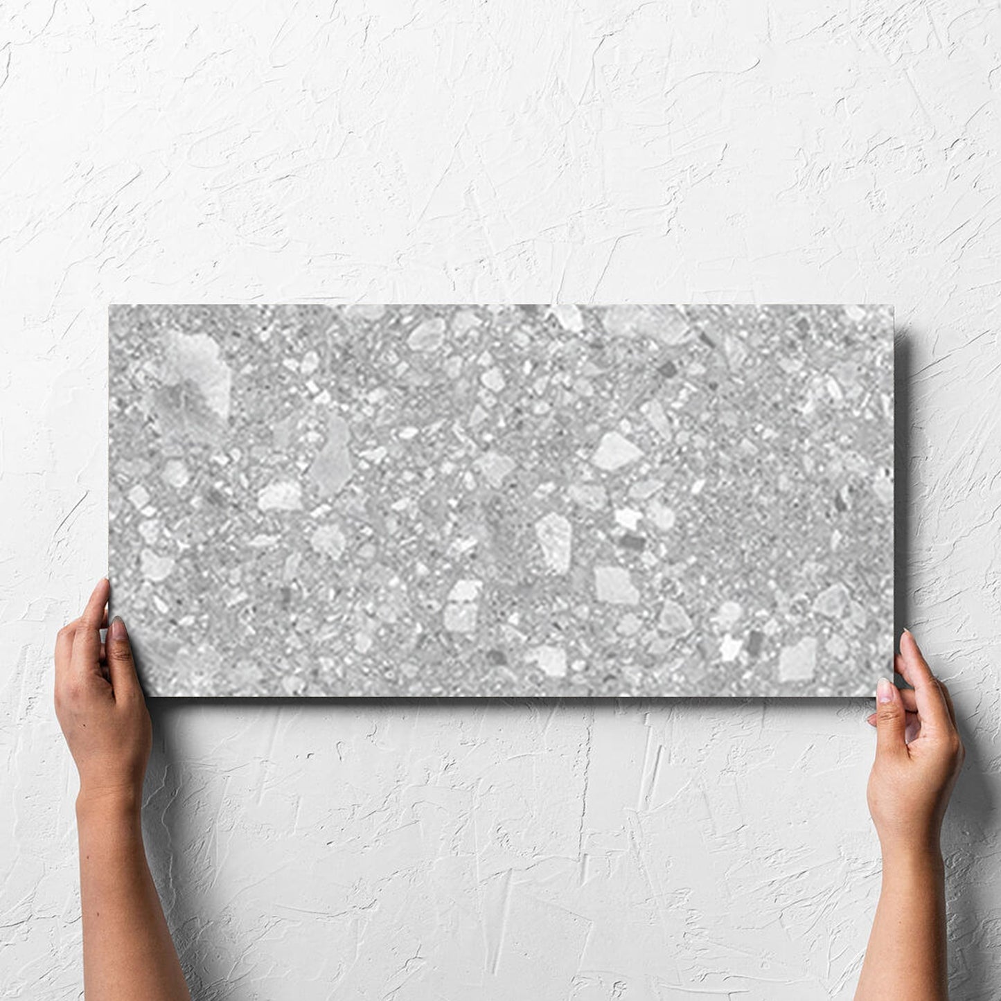 Vision Light Grey Lappato 300x600mm hand 2