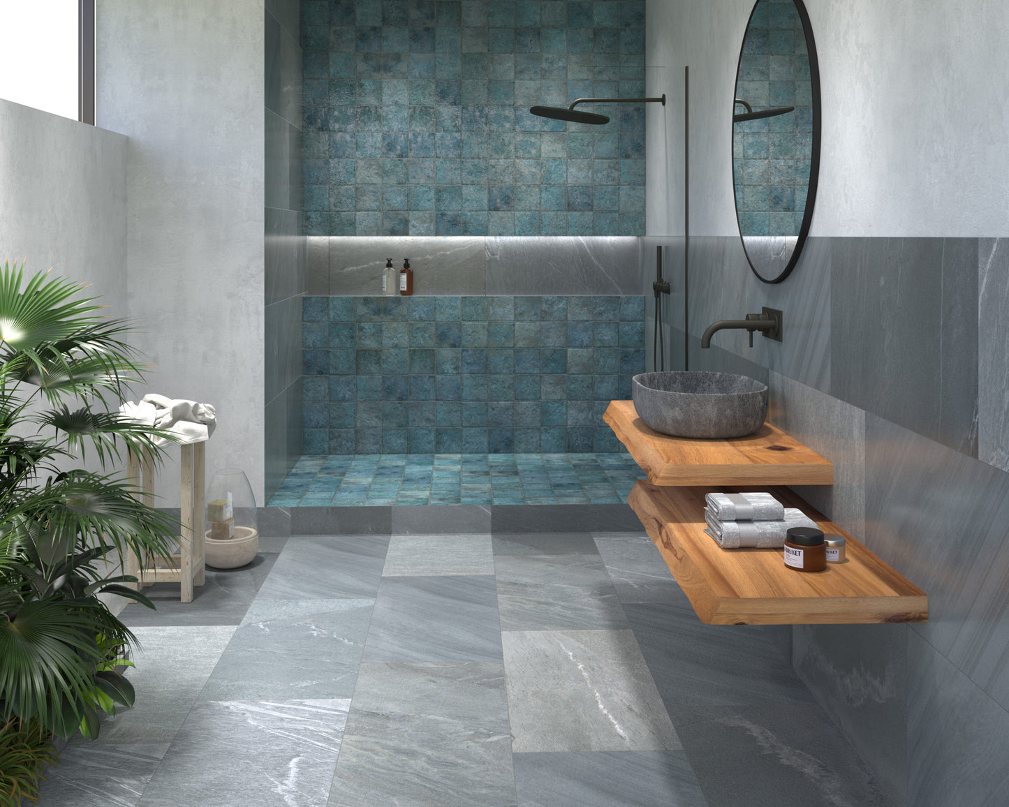 Tahiti Turquoise Anti-Slip 147x147mm