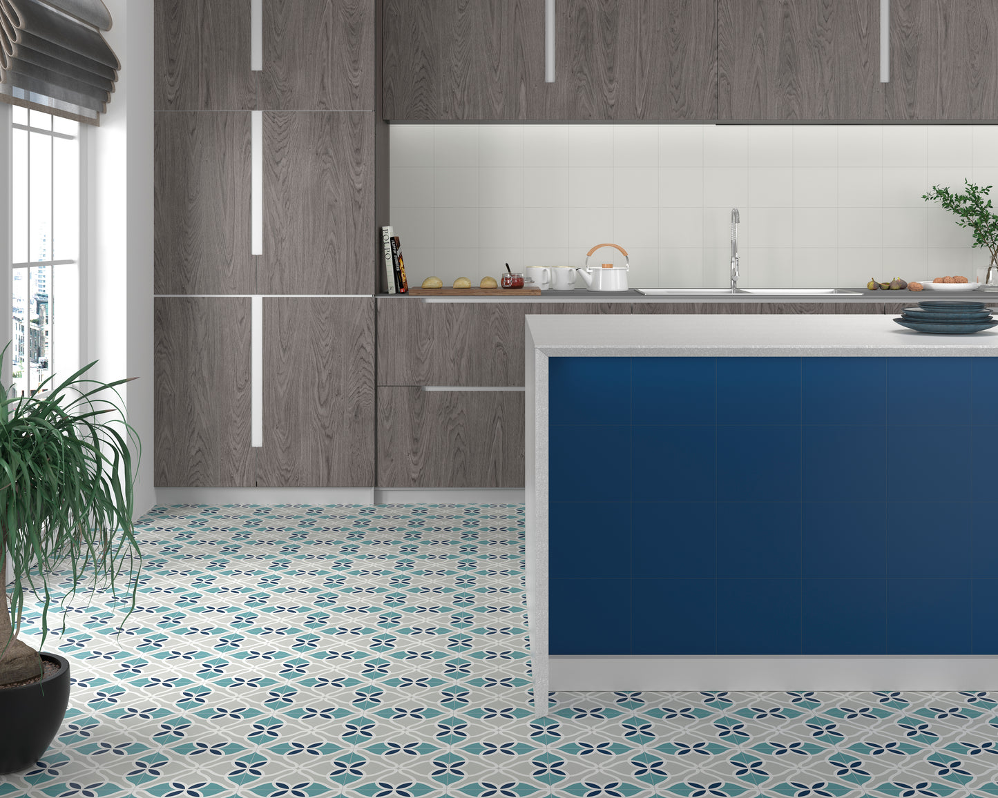 Doria White 200x200mm (Old box size)