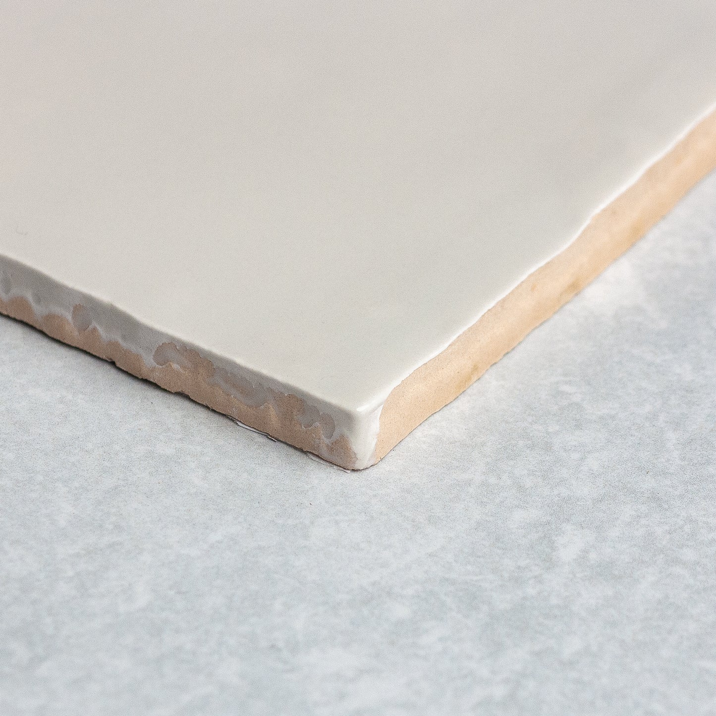 Handmade Gloss Ash Grey  100x100mm