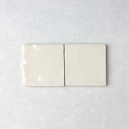 Handmade Gloss Ash Grey  100x100mm