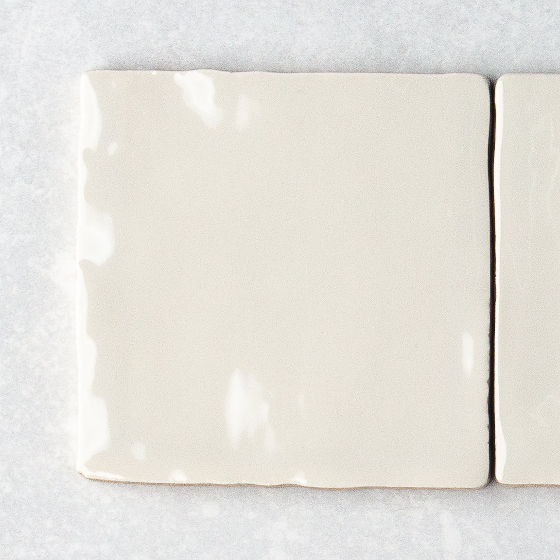 Handmade Gloss Ash Grey  100x100mm