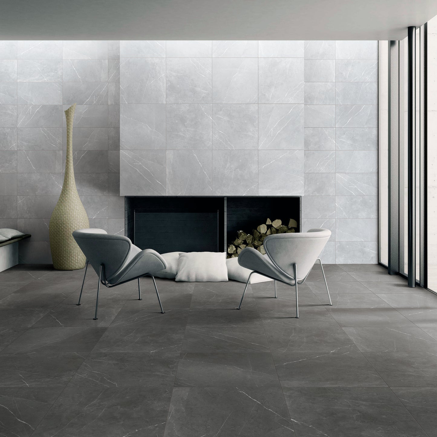 Bracca Dark Grey Matt 450x900mm