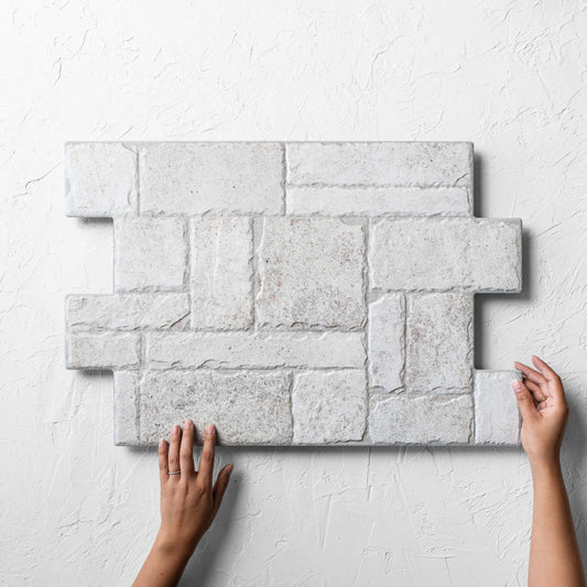 Borgogna White Stonework 440x660mm
