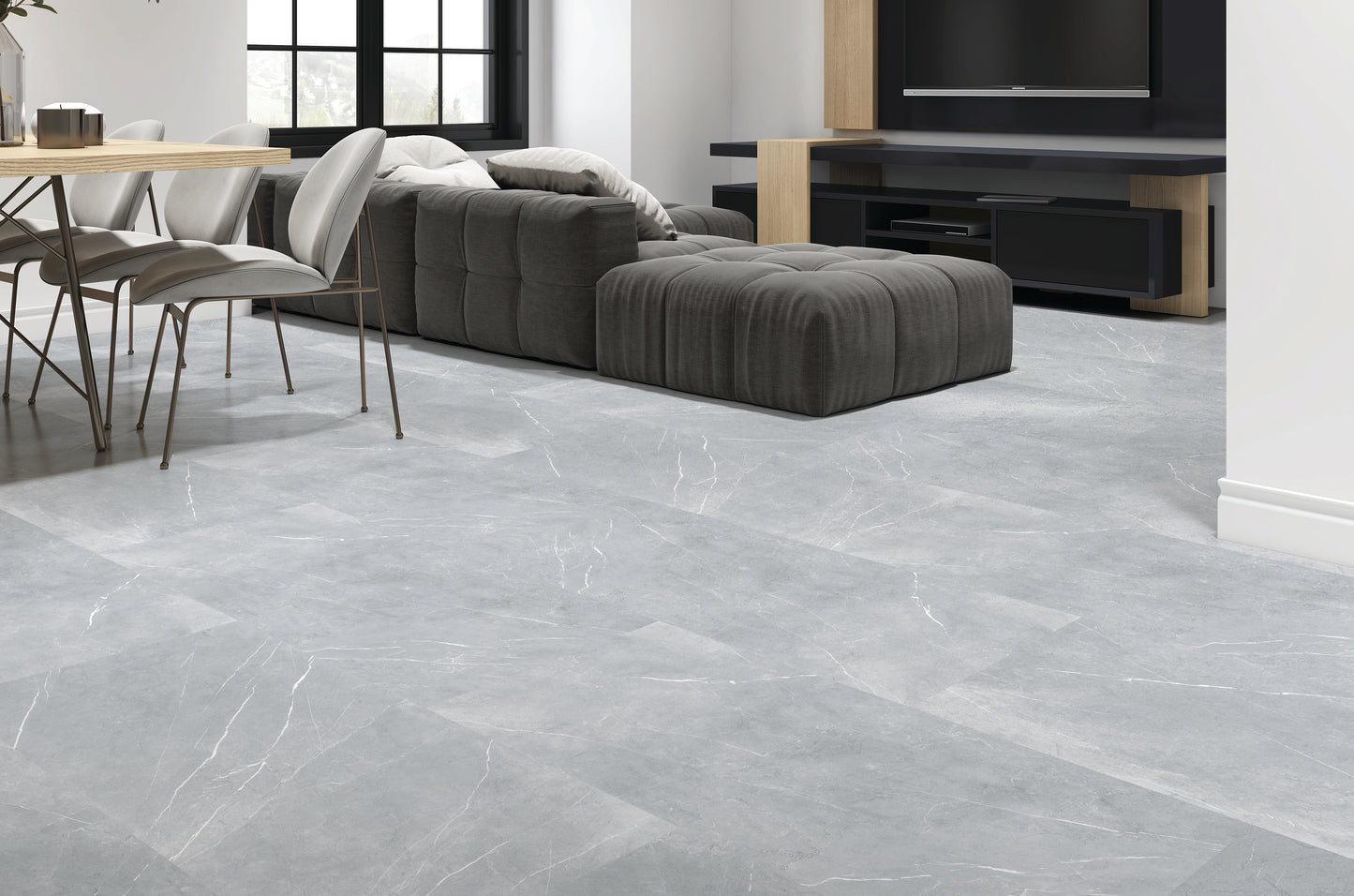 Bracca Light Grey Polished Rectified 600x600mm