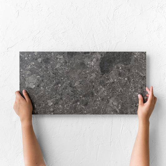Breccia Dark Grey 300x600mm