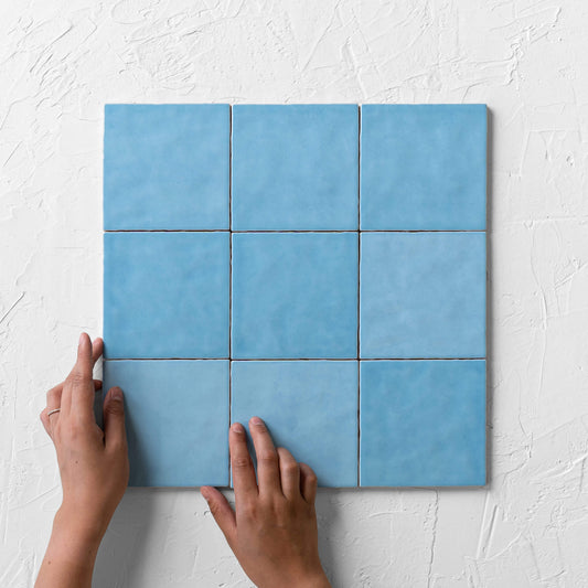 Casablanca Baby Blue Gloss 120x120mm