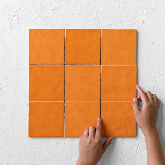 Casablanca Orange Gloss 120x120mm