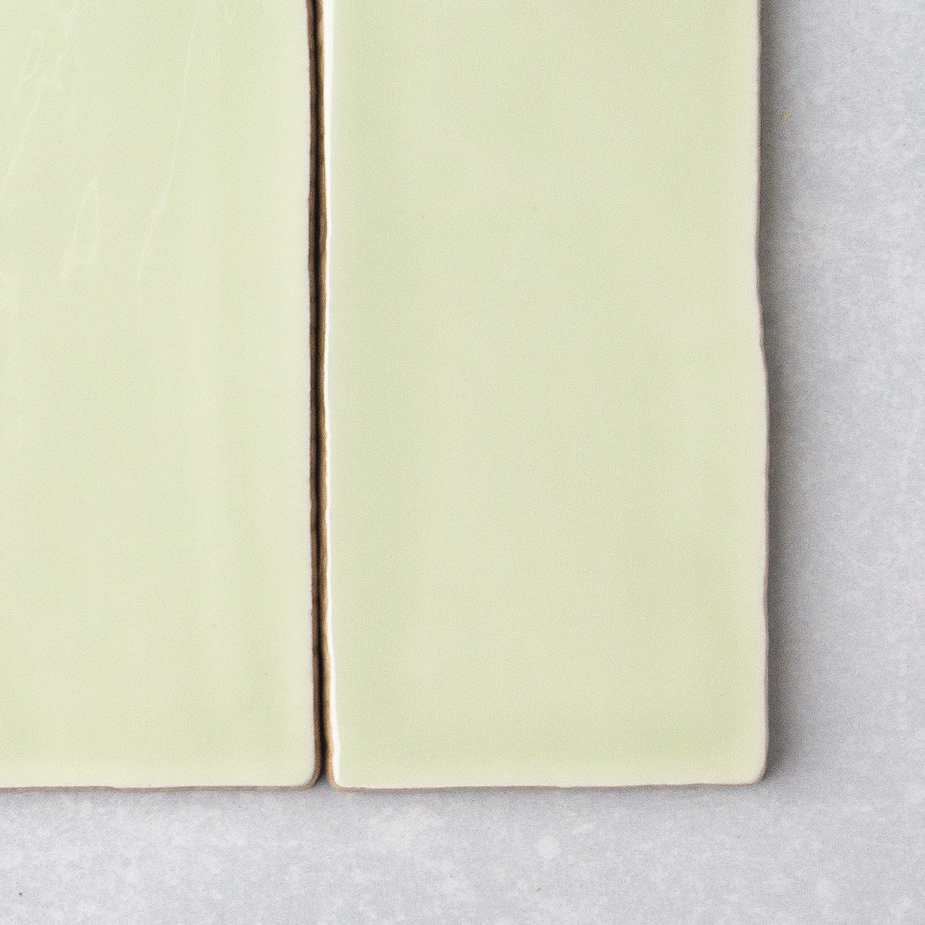 Spanish Handmade Gloss Celery  75x150mm