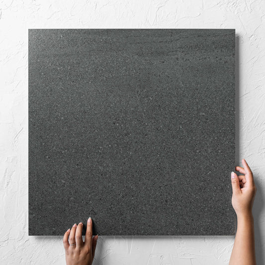 Crystal Quartz Anthracite External Rectified 600x600mm