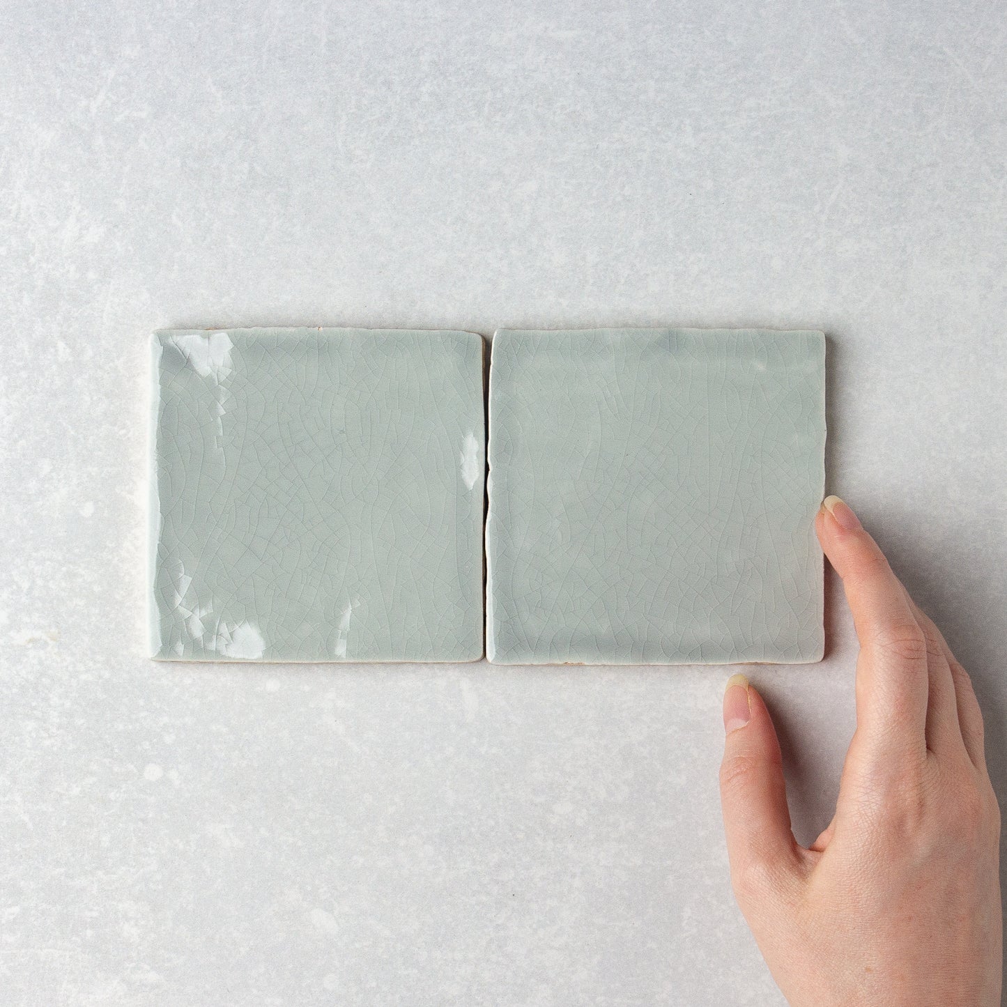 Handmade Gloss Craquele Mar 100x100mm