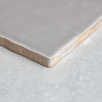 Handmade Gloss Grey  100x100mm