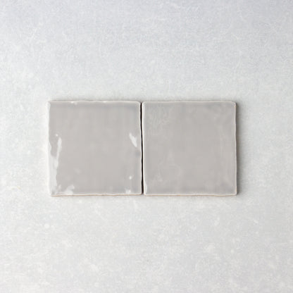 Handmade Gloss Grey  100x100mm