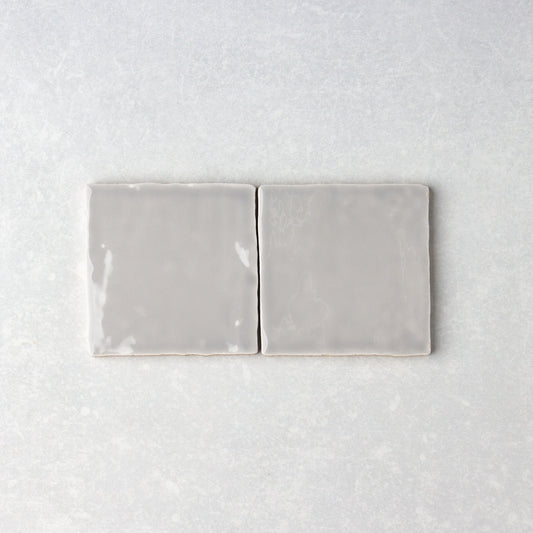 Handmade Gloss Grey  100x100mm