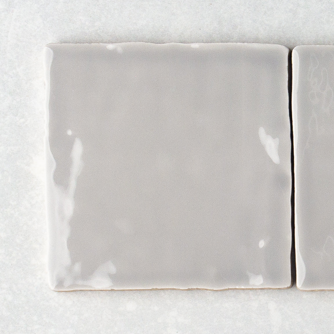 Handmade Gloss Grey  100x100mm