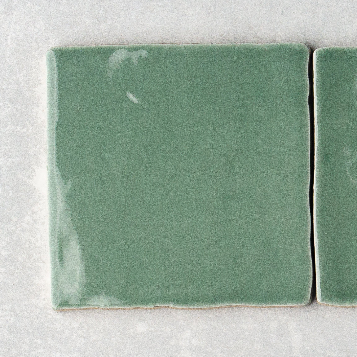 Handmade Gloss Jade  100x100mm