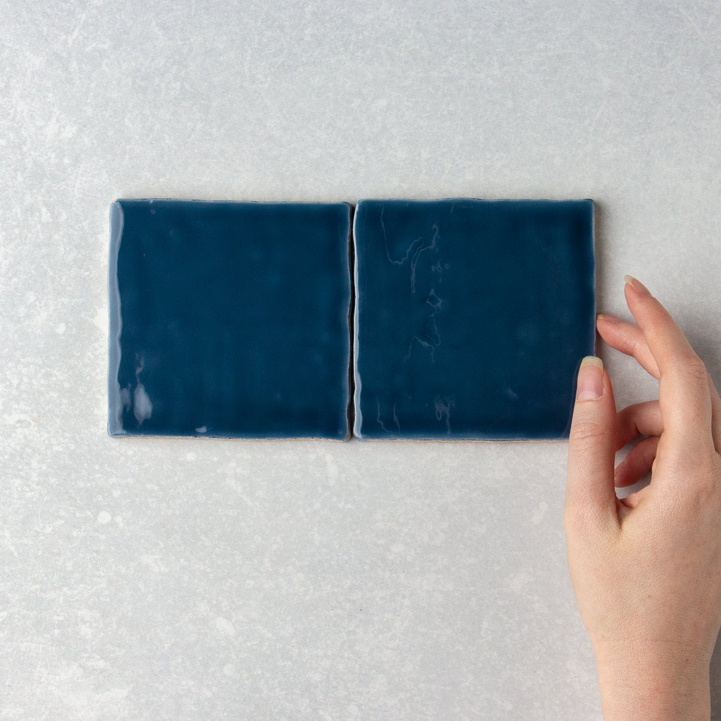 Handmade Gloss Marina  100x100mm