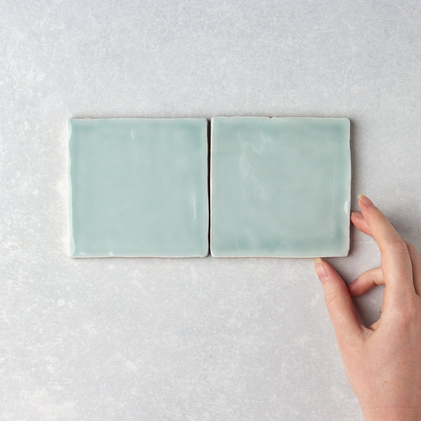Handmade Gloss Menta  100x100mm