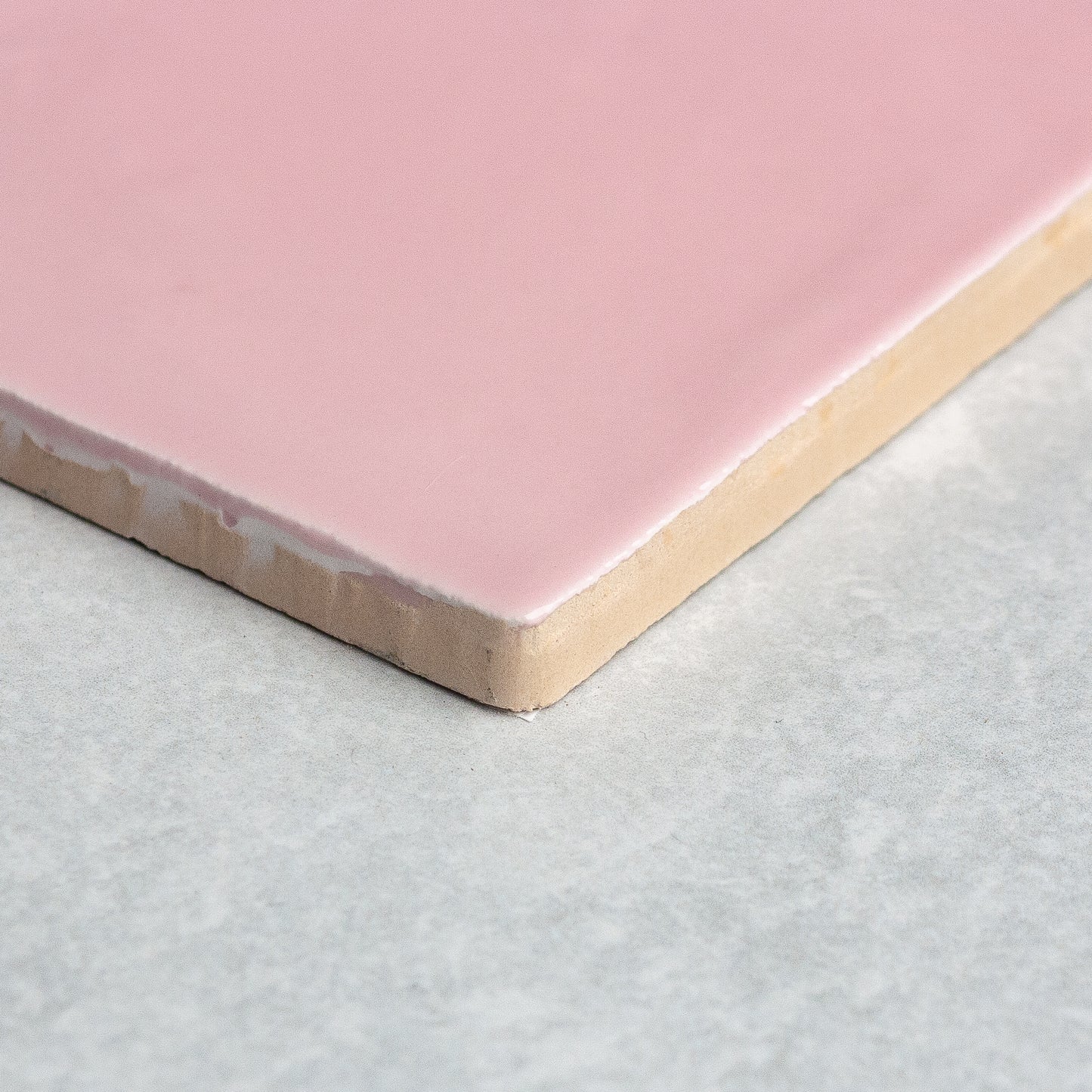 Handmade Gloss Rosa Pink  100x100mm