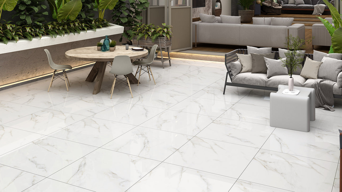 Grey Vein Gold Matt 600x600mm