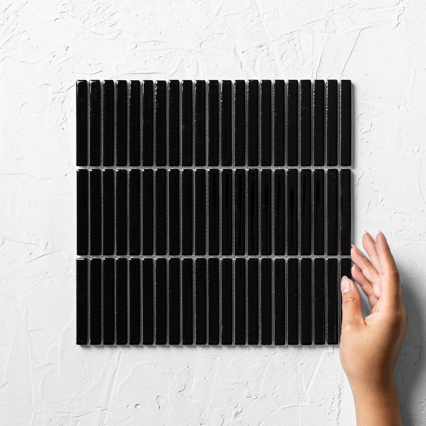 Black Finger Gloss Kit Kat Mosaic 284x295mm