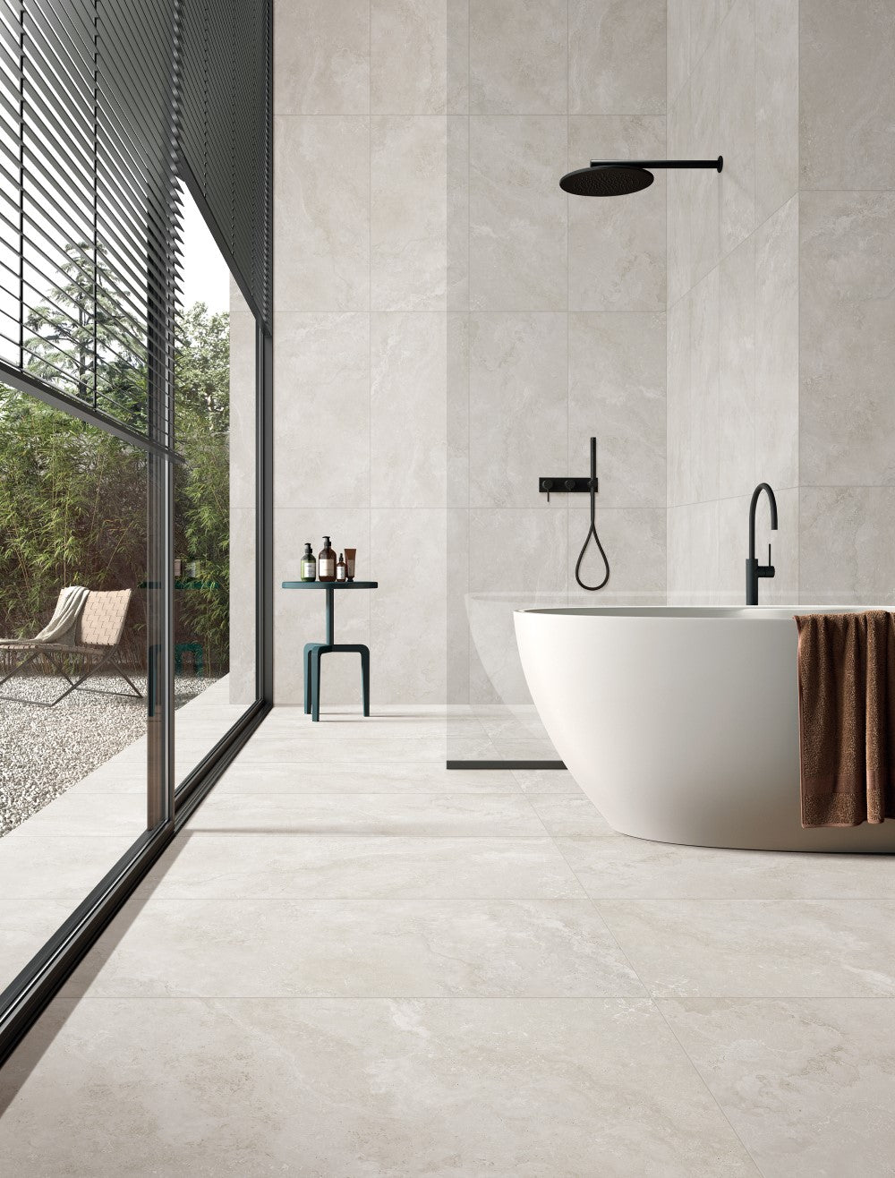 Norcia Travertine Light External Rectified Paver 600x600x20mm