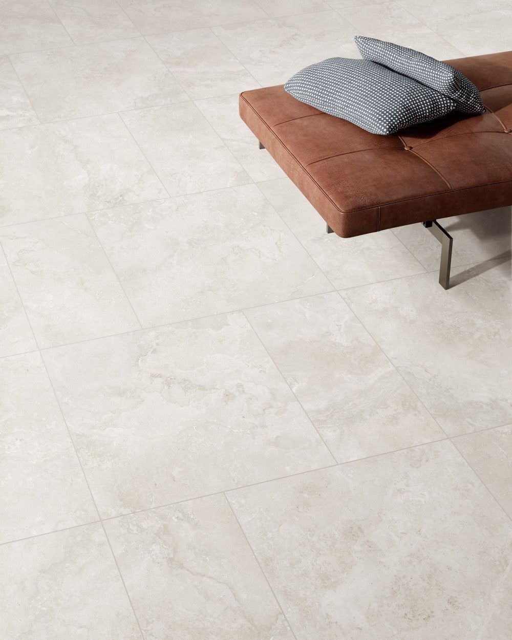 Norcia Travertine Light External Rectified Paver 600x600x20mm