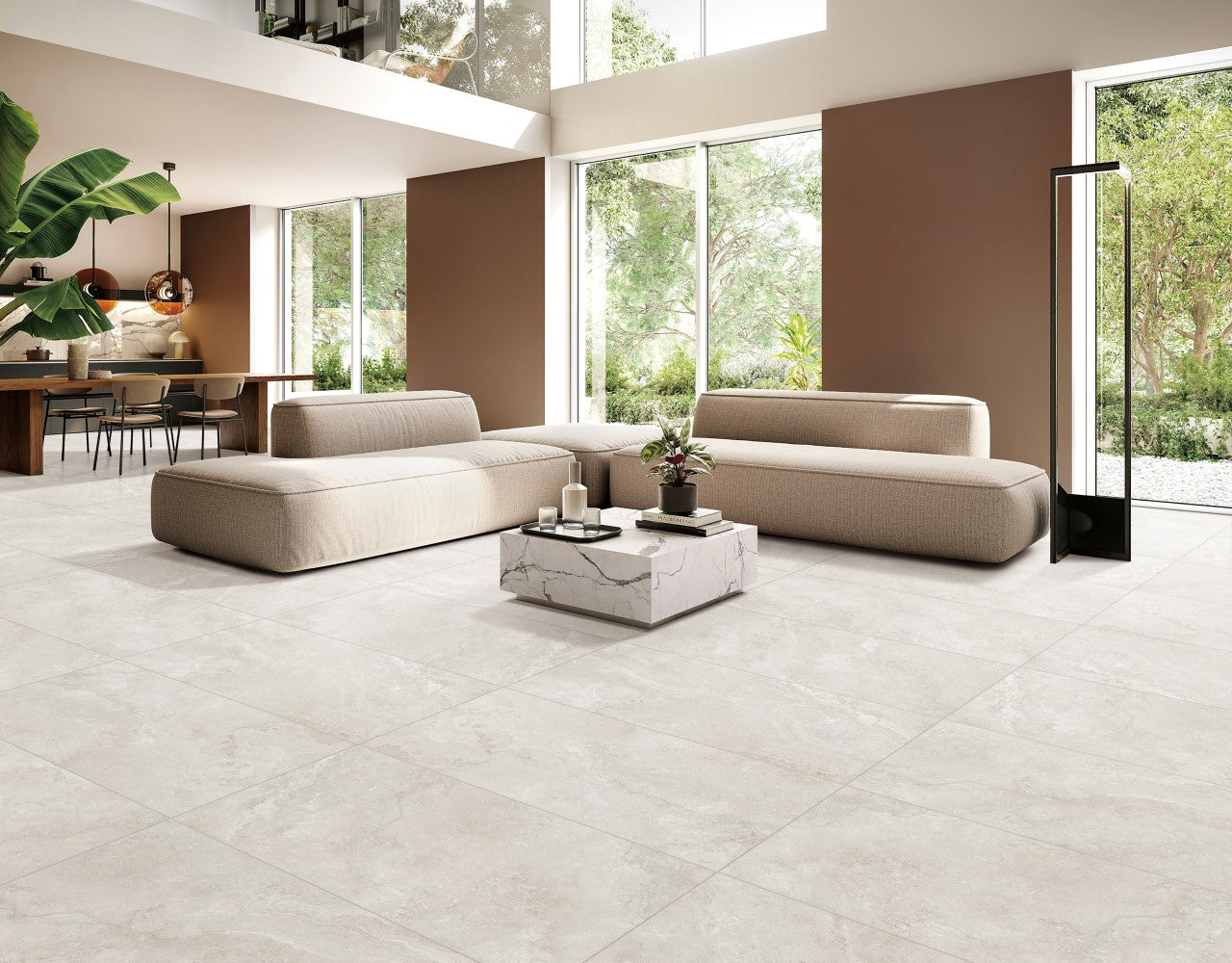 Norcia Travertine Light External Rectified Paver 600x600x20mm