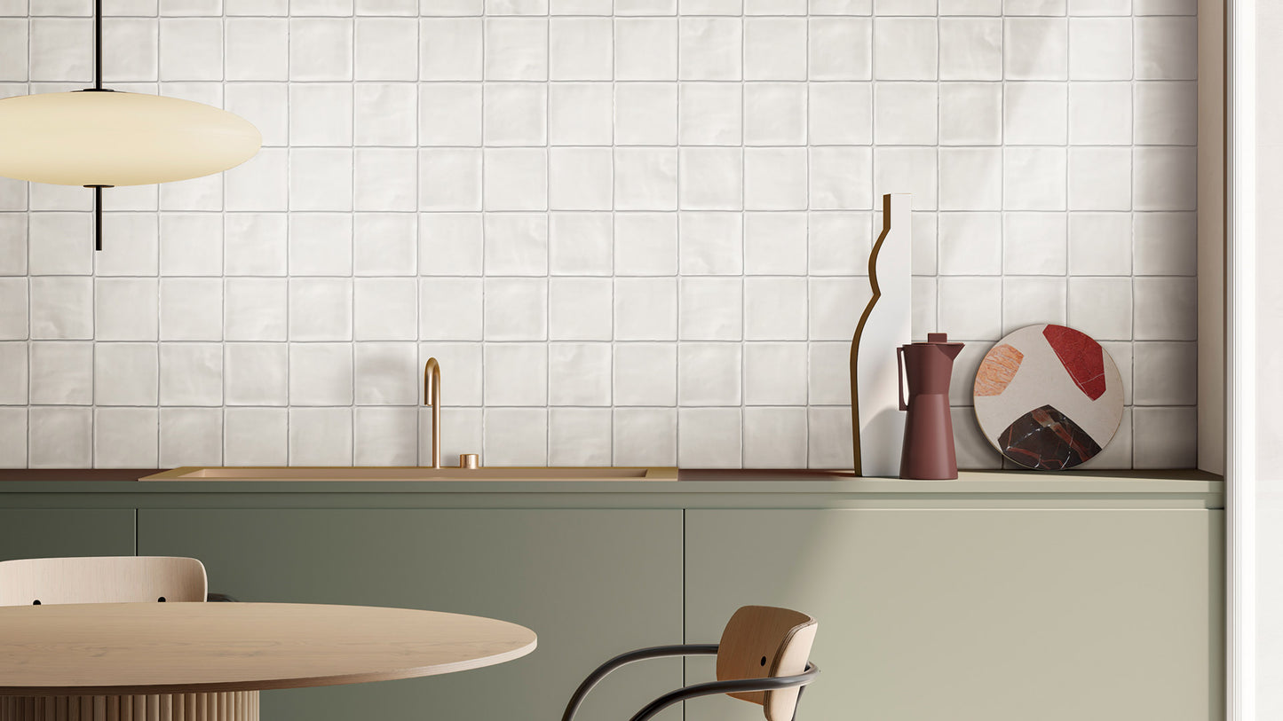 Luxe Ash Grey Gloss 100x100mm
