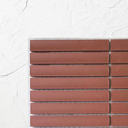 Marlowe Terracotta Concave Speckled Matt Rectangle 20x145mm