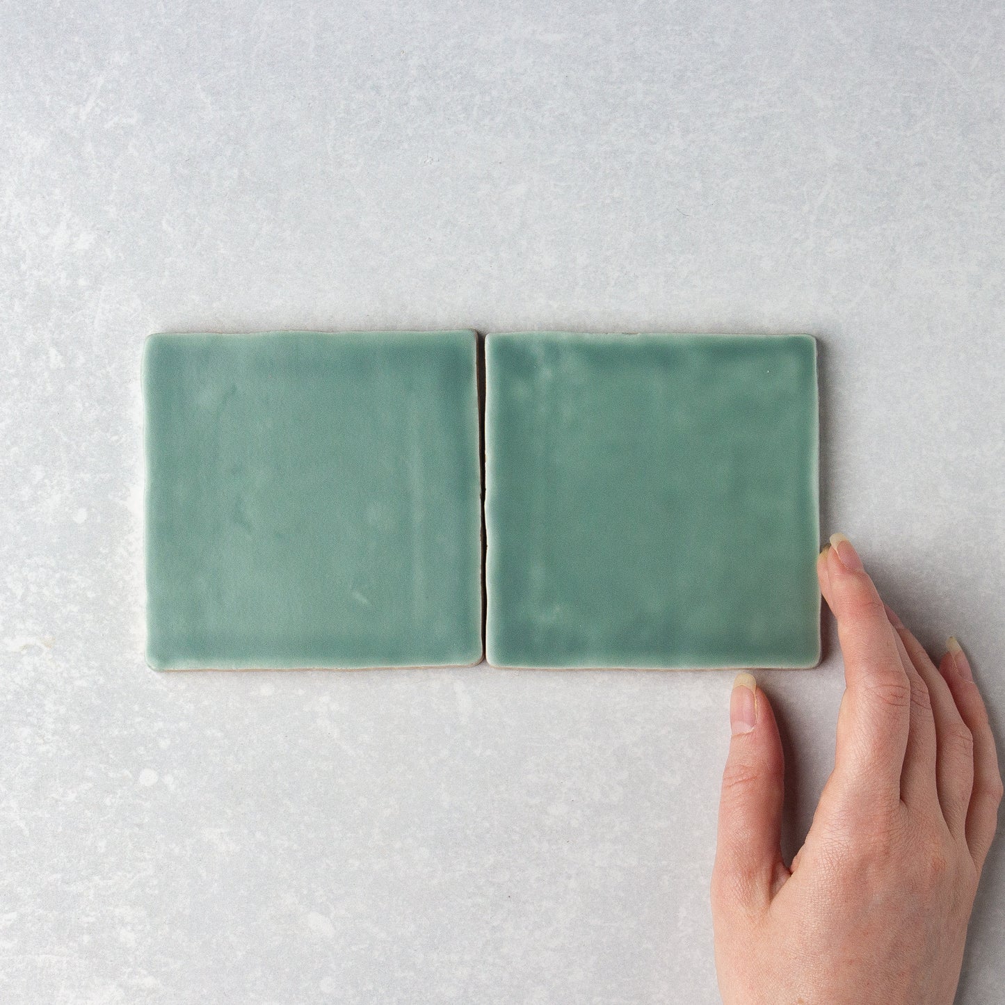 Handmade Matt Jade  100x100mm