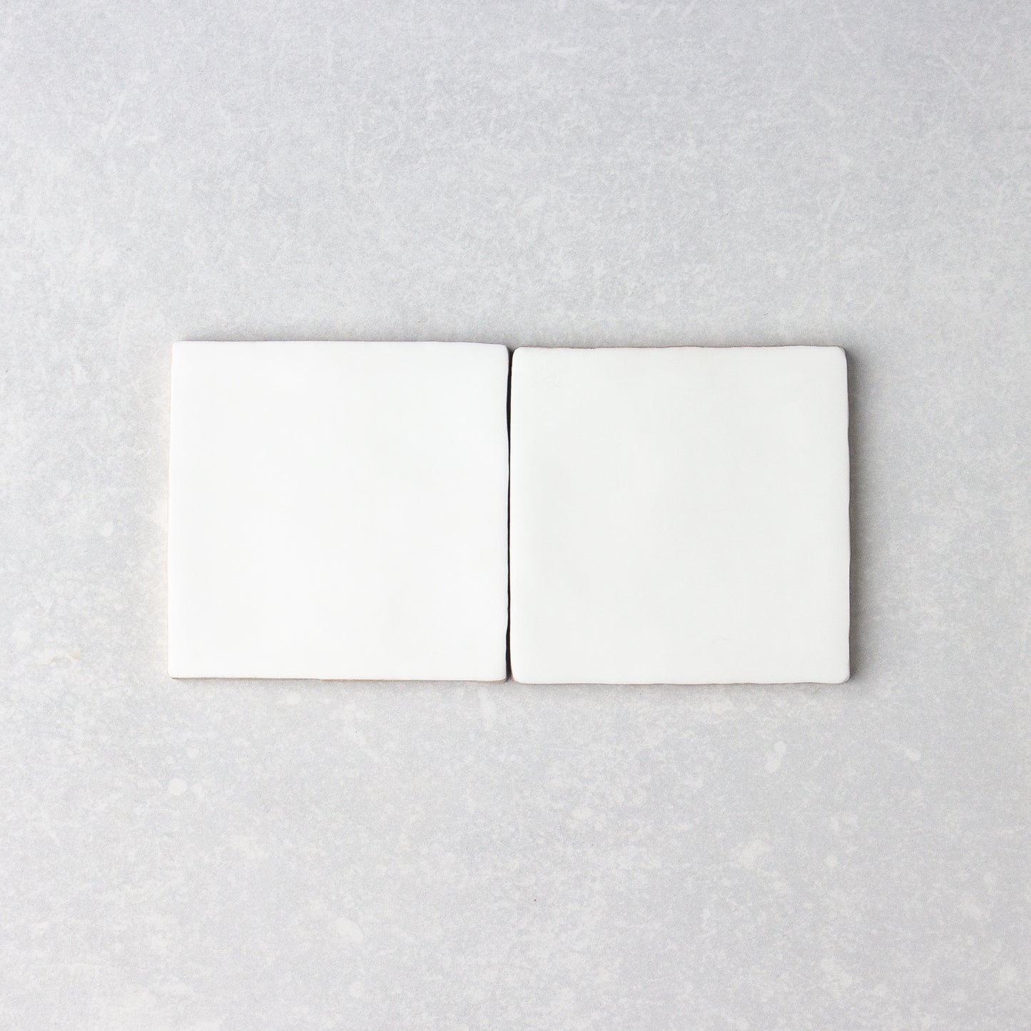 Handmade Matt White  100x100mm