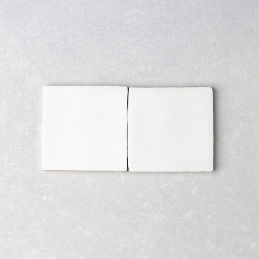 Handmade Matt White  100x100mm