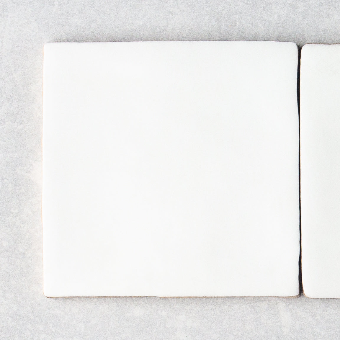 Handmade Matt White  100x100mm