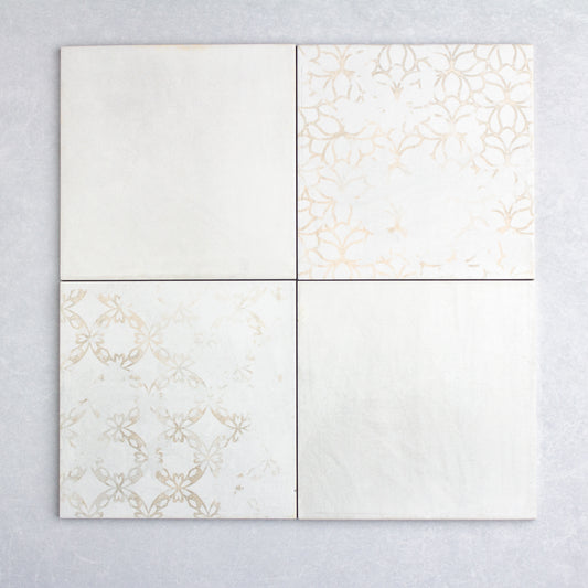 Checkerboard Terracota Blanco And Decor Blanco 200x200mm