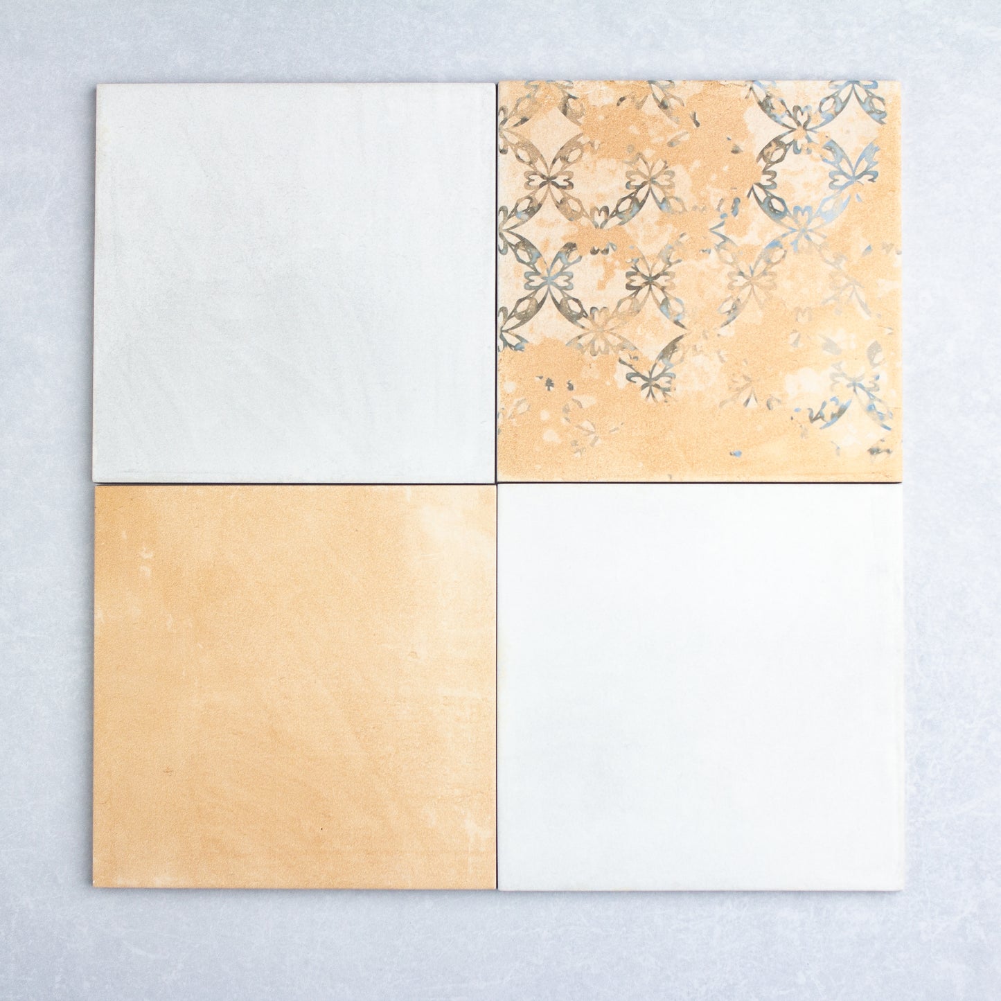 Checkerboard Terracotta Blanco, Cotto And Decor Cotto 200x200mm