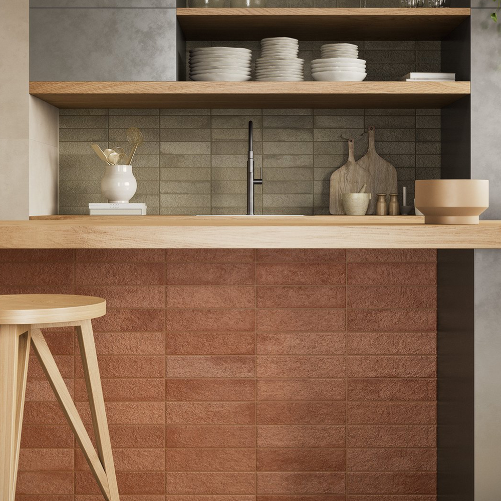 Miniature Fornace Rosso Mattone
  60x240mm