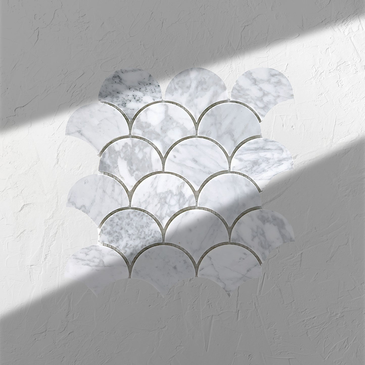 Tuscany Carrara Fish Scale Honed
