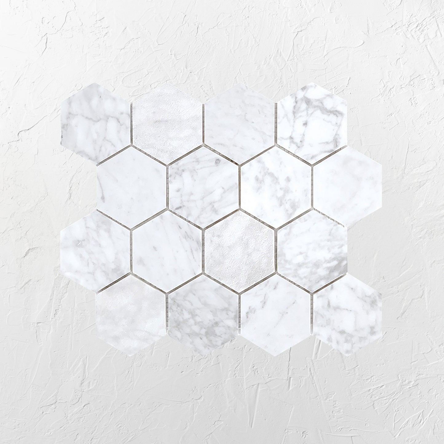 Tuscany Carrara Large Hexagon Mosaic