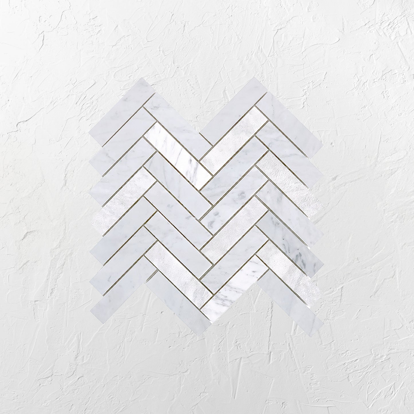 Tuscany Carrara Long Herringbone Mosaic