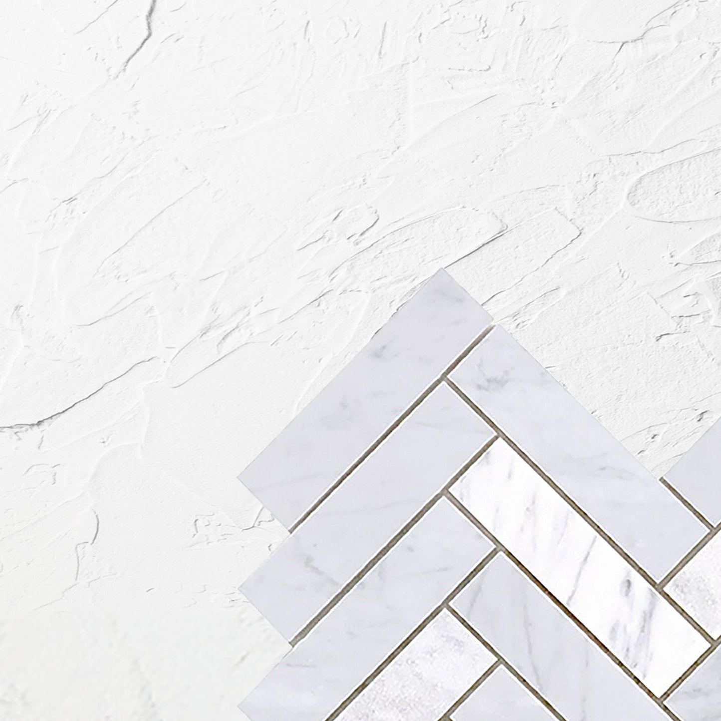 Tuscany Carrara Long Herringbone Mosaic